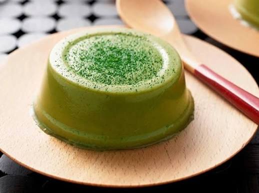 Matcha Ball Puding